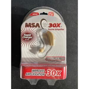 NEW! MSA 30x Sound Amplifier. No batteries needed. Charger included.